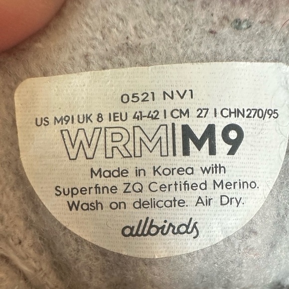 All Birds Wool Runner Mizzles men’s 9 gray - Picture 6 of 12